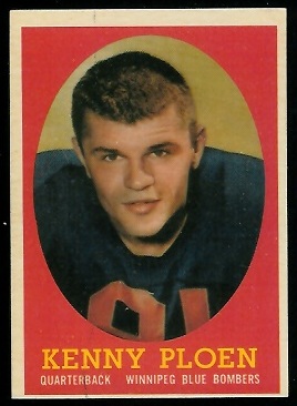 Ken Ploen 1958 Topps CFL football card