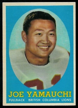 Joe Yamauchi 1958 Topps CFL football card