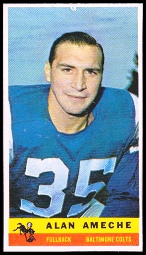 Alan Ameche 1959 Bazooka football card