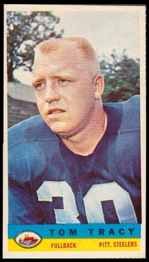 Tom Tracy 1959 Bazooka football card