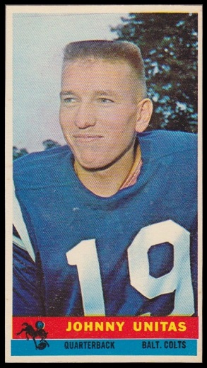 John Unitas 1959 Bazooka football card John Unitas 1959 Bazooka football card