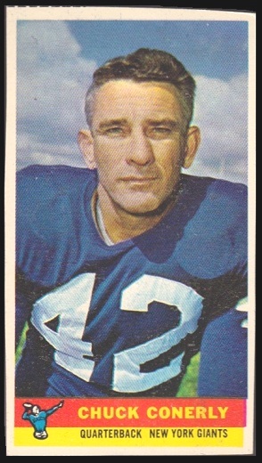 Charley Conerly 1959 Bazooka football card