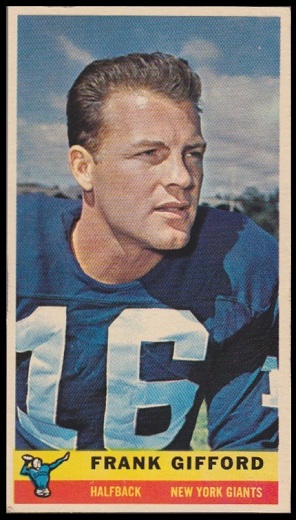 Frank Gifford 1959 Bazooka football card