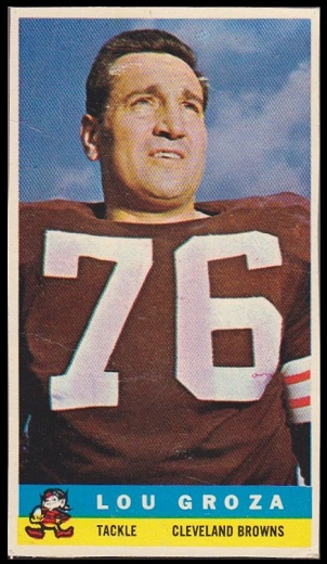 Lou Groza 1959 Bazooka football card