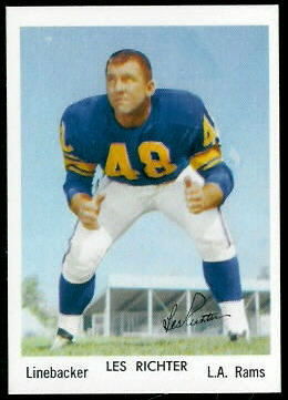 Les Richter 1959 Bell Brand Rams football card