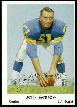 John Morrow 1959 Bell Brand Rams football card