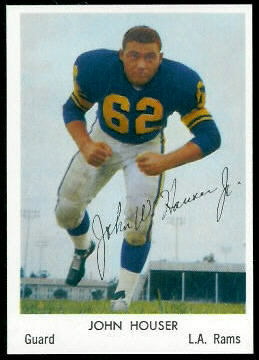 John Houser 1959 Bell Brand Rams football card