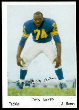 John Baker 1959 Bell Brand Rams football card