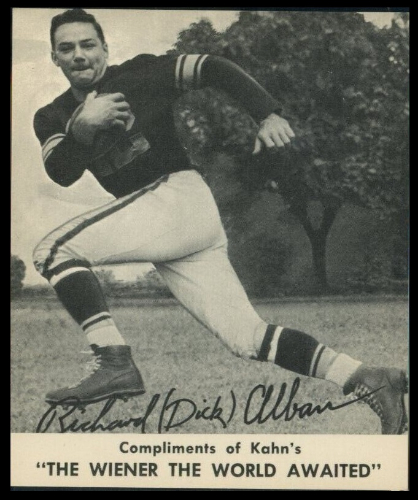 Dick Alban 1959 Kahns football card