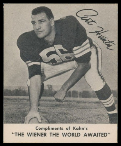 Art Hunter 1959 Kahns football card