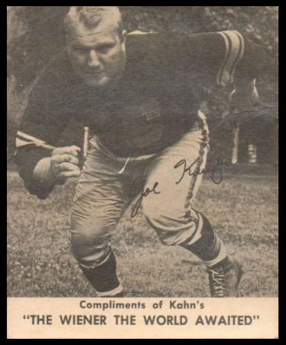 Joe Krupa 1959 Kahns football card