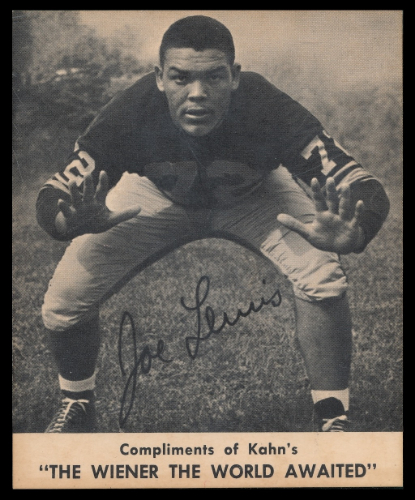 Joe Lewis 1959 Kahns football card Joe Lewis 1959 Kahns football card