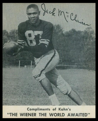 Jack McClairen 1959 Kahns football card