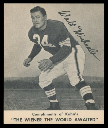 Walt Michaels 1959 Kahns football card