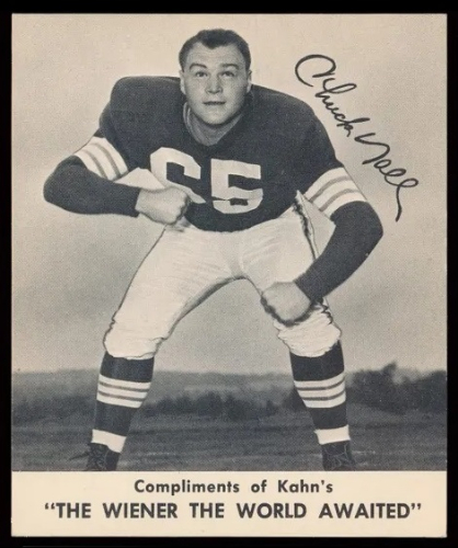 Chuck Noll 1959 Kahns football card