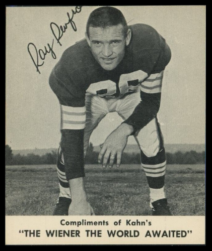 Ray Renfro 1959 Kahns football card