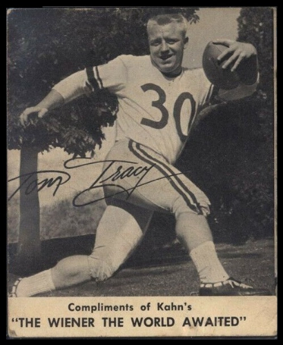 Tom Tracy 1959 Kahns football card