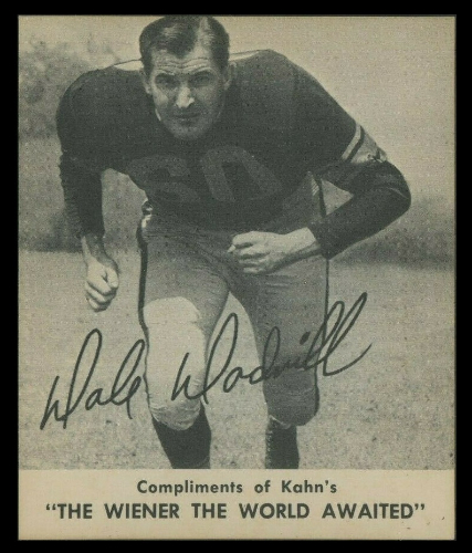 Dale Dodrill 1959 Kahns football card