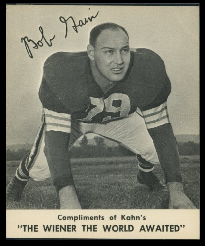 Bob Gain 1959 Kahns football card
