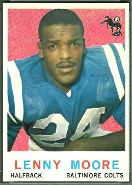 Lenny Moore 1959 Topps football card