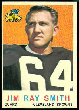 Jim Ray Smith 1959 Topps football card Jim Ray Smith 1959 Topps football card