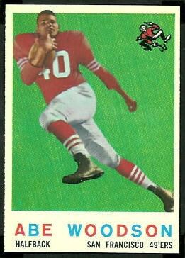Abe Woodson 1959 Topps football card