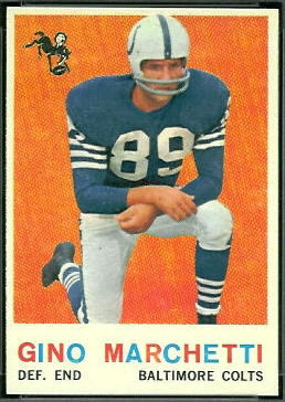 Gino Marchetti 1959 Topps football card