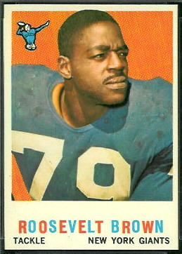 Roosevelt Brown 1959 Topps football card
