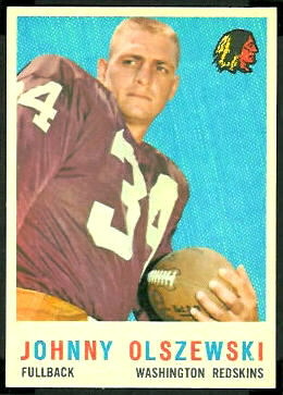 John Olszewski 1959 Topps football card