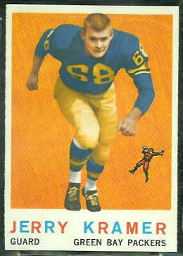 Jerry Kramer 1959 Topps football card