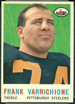 Frank Varrichione 1959 Topps football card