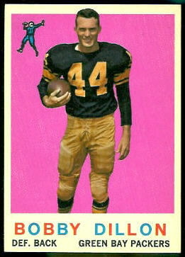 Bobby Dillon 1959 Topps football card