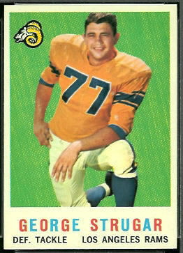 George Strugar 1959 Topps football card