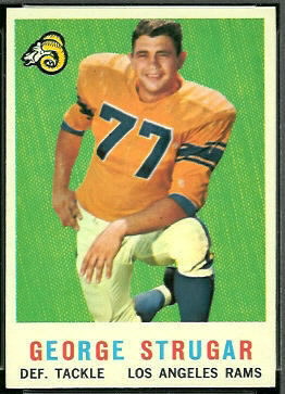 George Strugar 1959 Topps football card