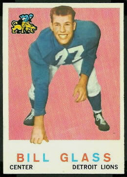 Bill Glass 1959 Topps football card Bill Glass 1959 Topps football card