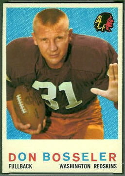 Don Bosseler 1959 Topps football card