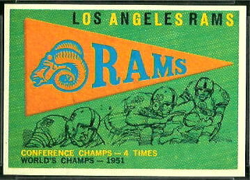 Rams Pennant 1959 Topps football card