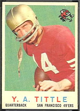 Y.A. Tittle 1959 Topps football card