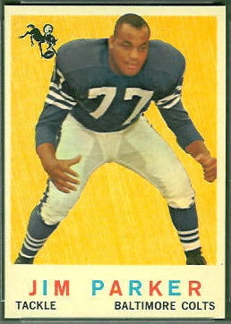 Jim Parker 1959 Topps football card