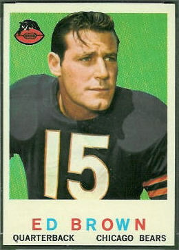 Ed Brown 1959 Topps football card