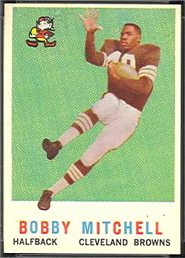 Bobby Mitchell 1959 Topps football card Bobby Mitchell 1959 Topps football card