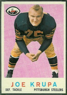 Joe Krupa 1959 Topps football card