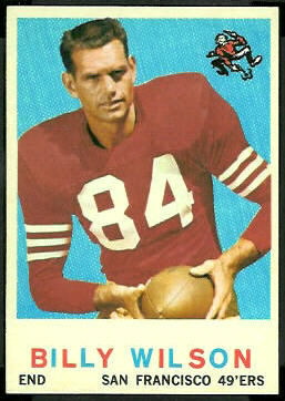 Billy Wilson 1959 Topps football card