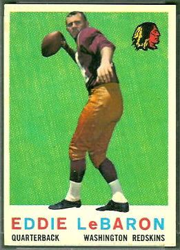 Eddie LeBaron 1959 Topps football card
