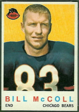 Bill McColl 1959 Topps football card