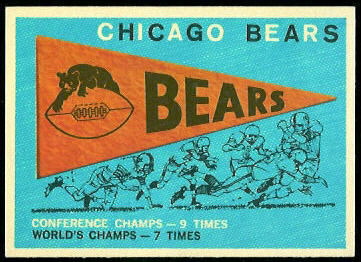 Bears Pennant 1959 Topps football card