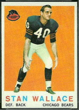 Stan Wallace 1959 Topps football card