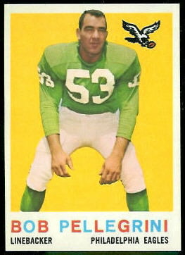 Bob Pellegrini 1959 Topps football card