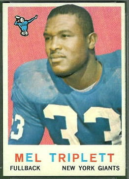 Mel Triplett 1959 Topps football card