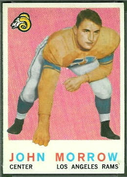 John Morrow 1959 Topps football card